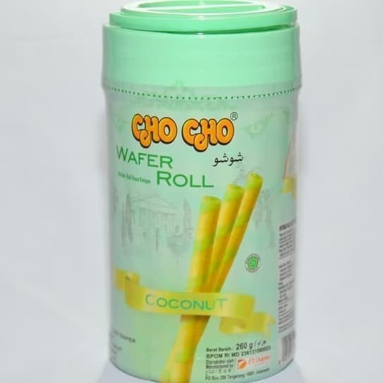 

CHO CHO WAFER ROLL COCONUT 260G