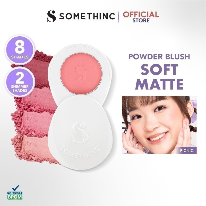 SOMETHINC Mademoiselle Soft Focus Powder Blush - Super Smooth Powder Blush, High pigmentation, Soft-focus blurring effect, Ultra smooth & buildable, Sweat-proof & long-lasting