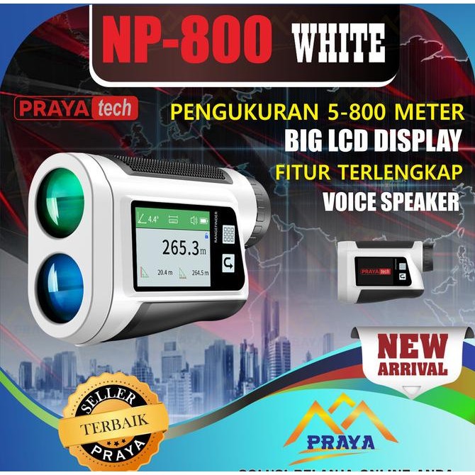 PRAYATECH RANGEFINDER LASER TEROPONG UKUR JARAK RANGE FINDER DIGITAL ORIGINAL DAN TERPERCAYA