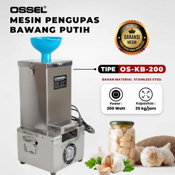 Mesin Kupas Bawang Putih Listrik Electric Garlic Peeler Ossel