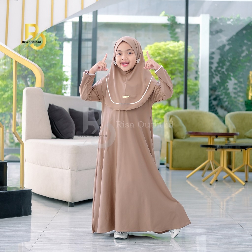 Baju Lebaran Gamia Terbaru 2025 Gamis Anak Usia 8-12 Tahun Umur 1 2 3 4 5 6 7 8 9 10 11 12 13 14 15 