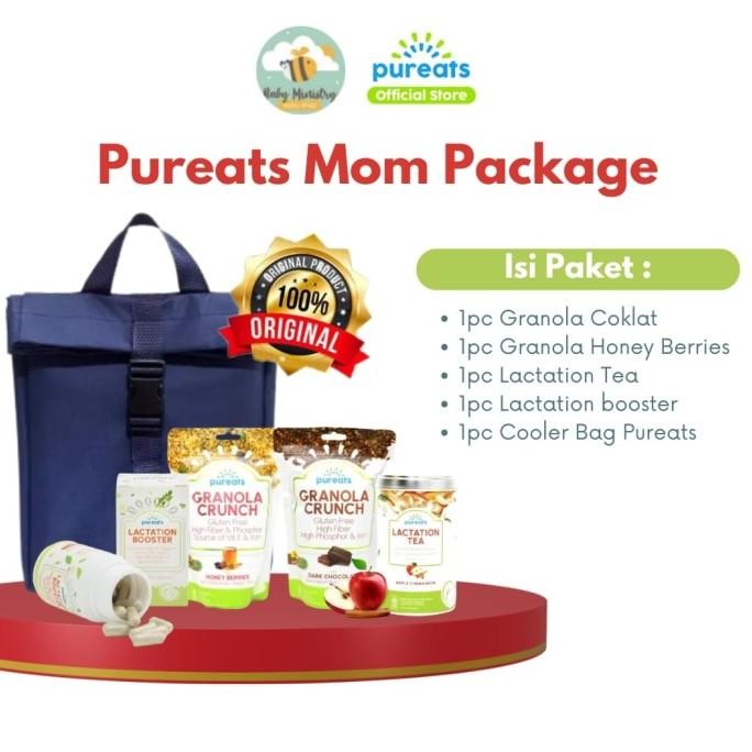Produk Baru PUREATS MOM PACKAGE - Paket booster asi PLUS | ibu menyusui | Cooler Bag | Pureats Grano