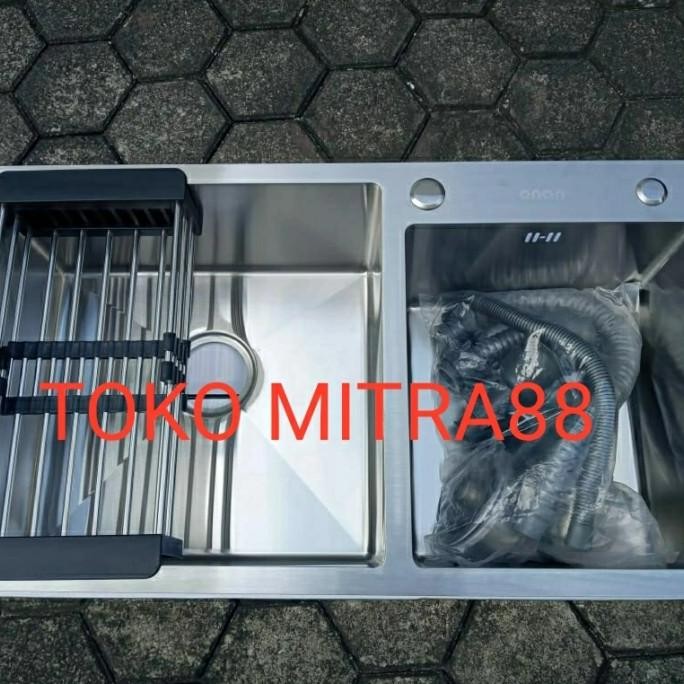 

PROMO KITCHEN SINK ONAN 8245 STAINLES KOMPLIT SET TINGGAL PASANG