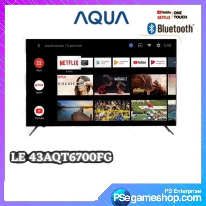 

PROMO AQUA ELEKTRONIK SMART ANDROID TV LE43AQT6700FG 43 INCH ANDROID 11