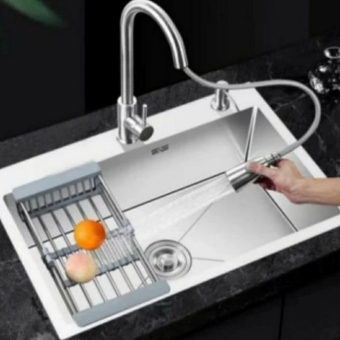 

PROMO KITCHEN SINK 8050 STAINLESS SUS 304 KRAN TARIK STAINLESS