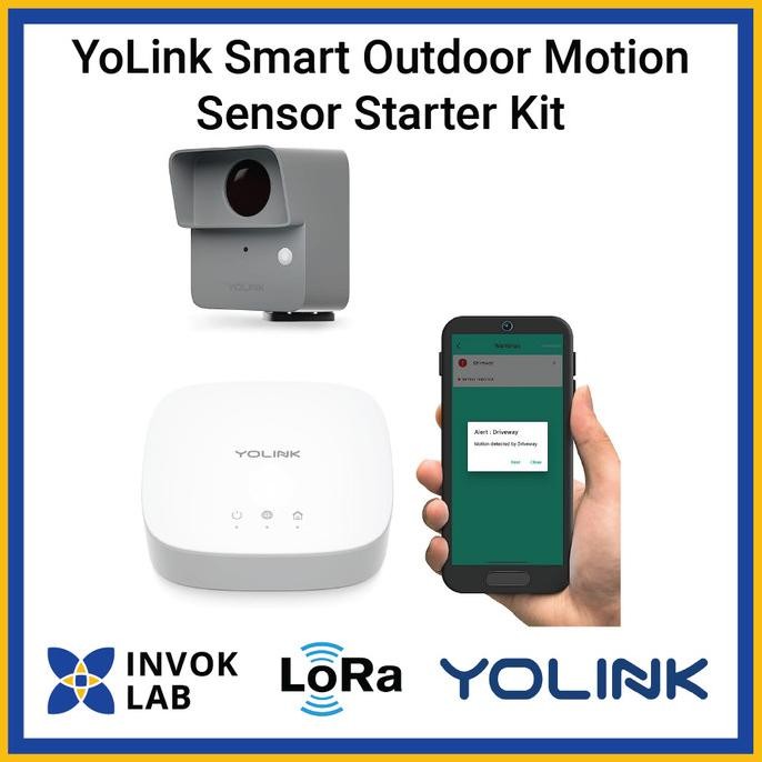 

PROMO YOLINK LORA SMART HOME OUTDOOR MOTION SENSOR STARTER KIT