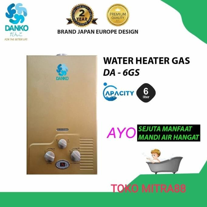 

PROMO WATER HEATER GAS DANKO DA-6DS 6 LITER GARANSI RESMI