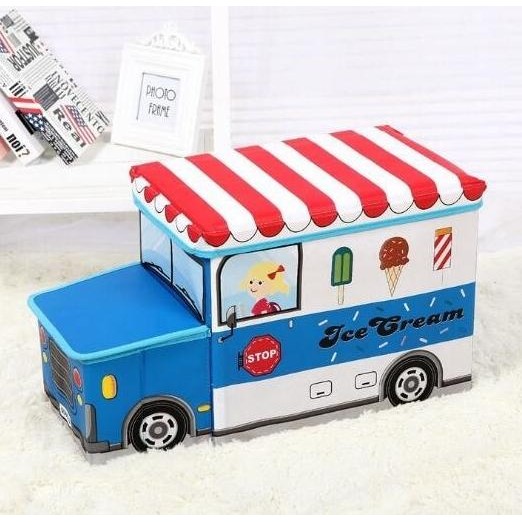 

Storage Box / Cartoon Storage Bus Kotak Peyimpanan Mainan Toys Tersedia