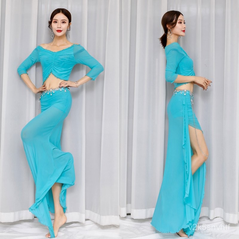 Honghua Belly Dance Practice Clothes Beginner Clothing Women's Suit Belly Dance Dancing Dress Autumn