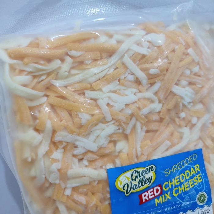 

Green Valley Red Cheddar Mozzarella Cheee Eju Parut 1G Halal