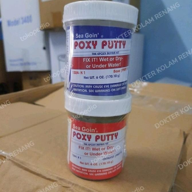 

Lem Sea Goin POXY PUTTY Kemasan 170gram | Lem Keramik Dalam Air