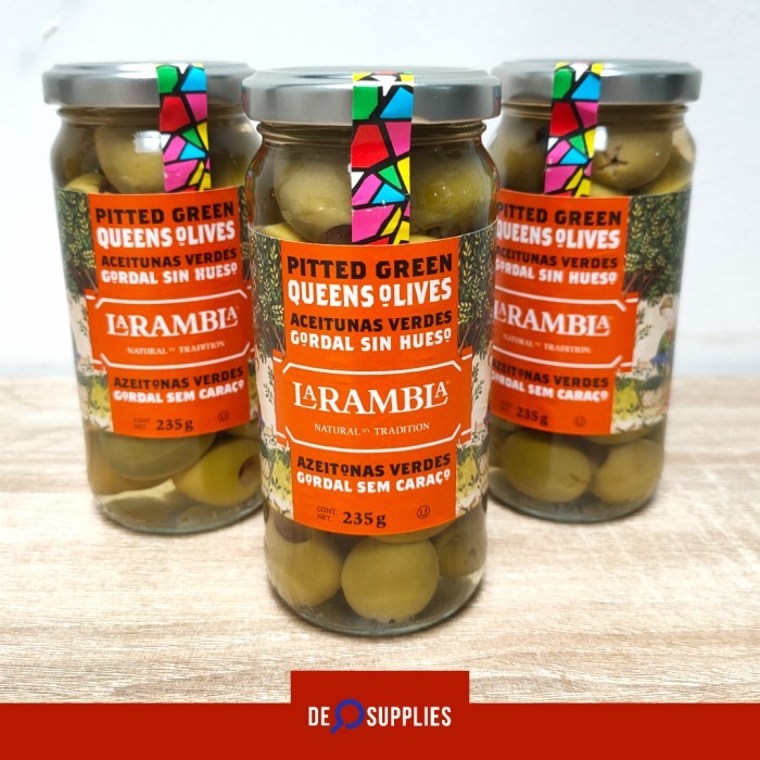 

La Rambla Pitted Green Queen O 235G Buah Zaitun O Hijau