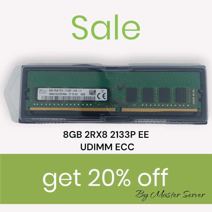 RAM Server 8GB DDR4 2133 Unbuffered PC4 UDIMM ECC