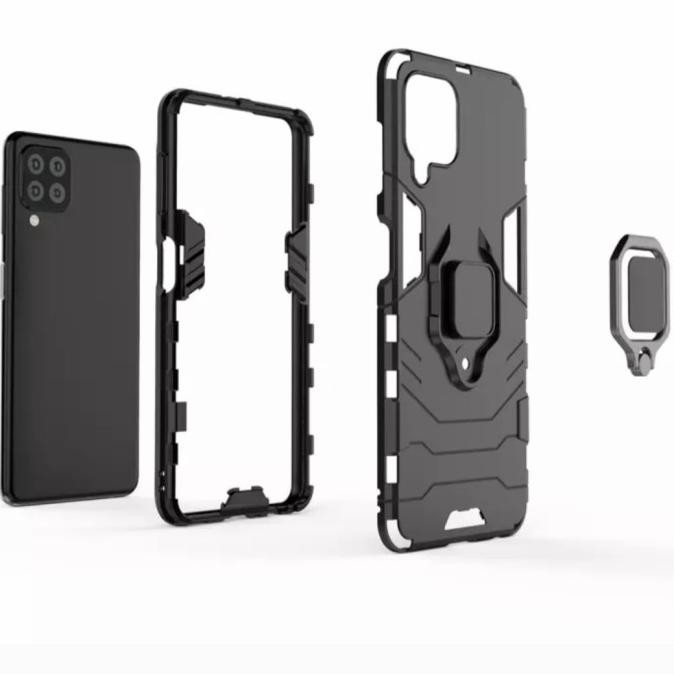 Casing Samsung Galaxy M22 M 22 Hard Case Ring Stand Cover Hardcase TER