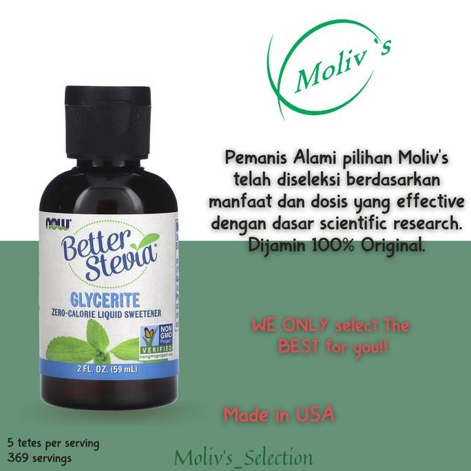 

Now Better Stevia Glycerite Zero Calorie Liquid Sweetener 100%Original