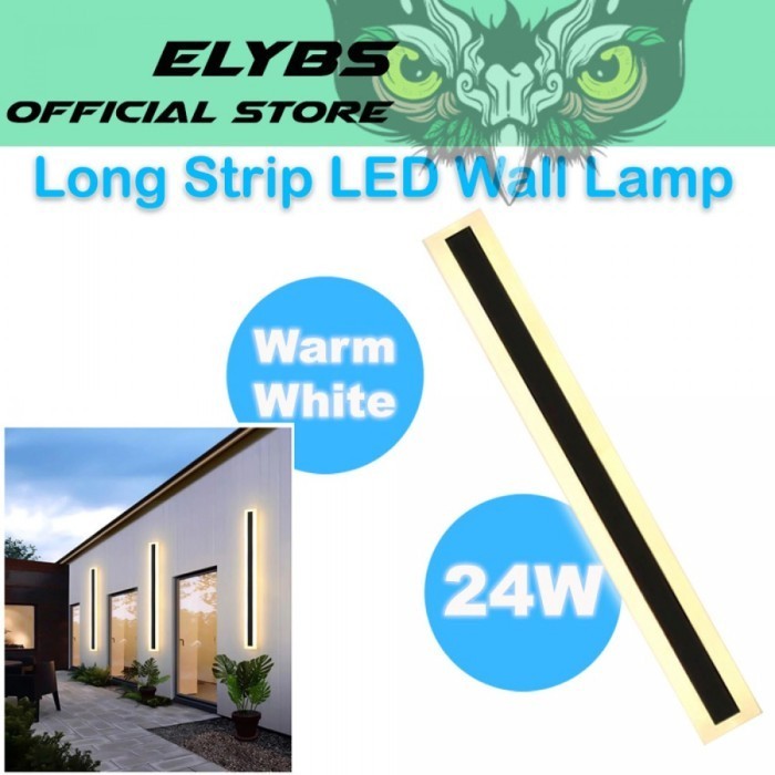 Lampu Dinding Panjang Hias Dekorasi Long Strip LED Wall Lamp 24 W