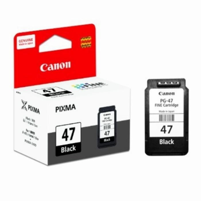 Tinta Printer Canon Pixma Pg-47 Black Original E3170/E3177/E3370 E400/