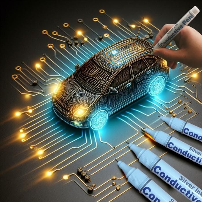 

Silver Conductive Pen / Iron Pen ,Penyambung Jalur Pcb