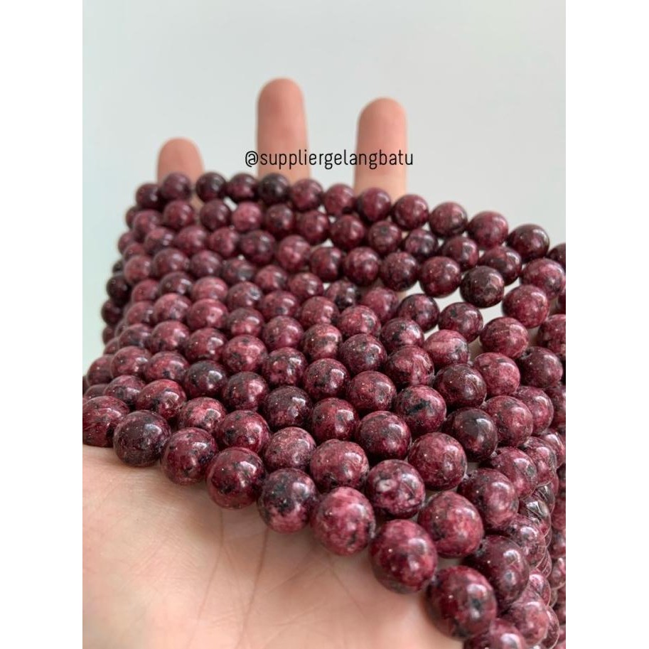 

batu 10mm RED RHODONITE CHALCEDONY akik merah bacan rangkai aksesoris