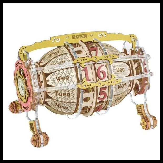 

Robotime Rokr Time Engine Diy Desk Calendar Lc801
