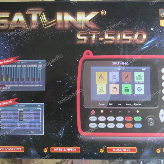 SATLINK ST5150 ST-5150 MINI COMBO METER, DVB-S/S2/T2/T/C, ORIGINAL