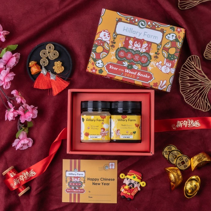 

Imlek Hampers Chinese New Year / CNY Manuka Blend 250gr Clover Honey 250gr Limited