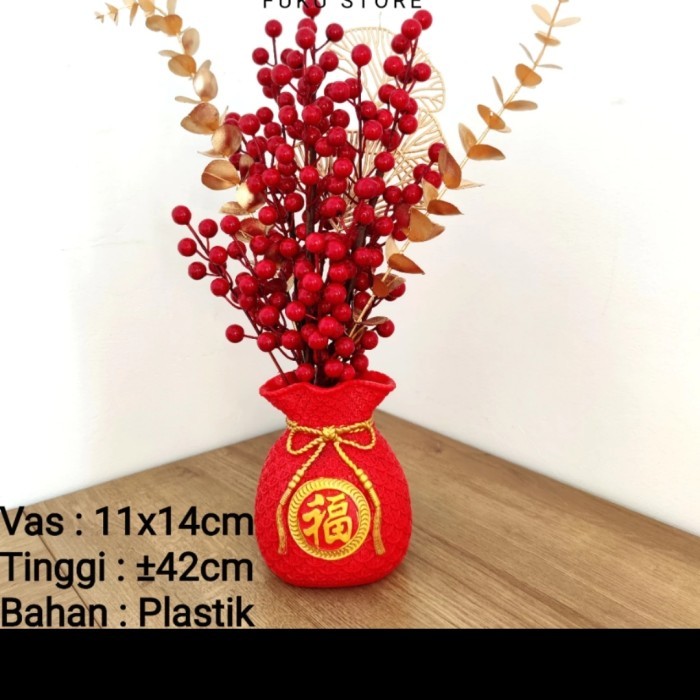 

Imlek 0Hiasan Pot Bunga Imlek / Vase Decoration Chinese New Year Ukuran Seda Limited