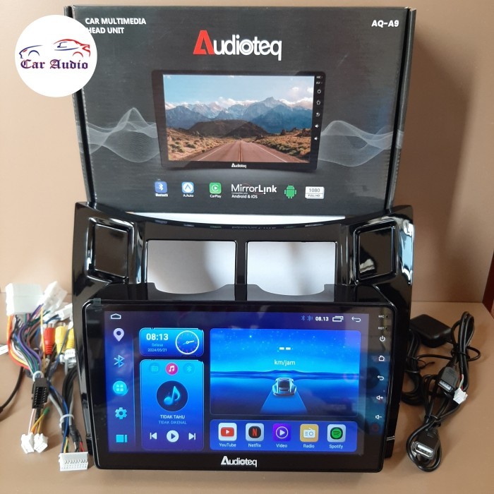 Head Unit Android 9 inch Yaris Bakpao atau Yaris Lele Yaris 2006-2012