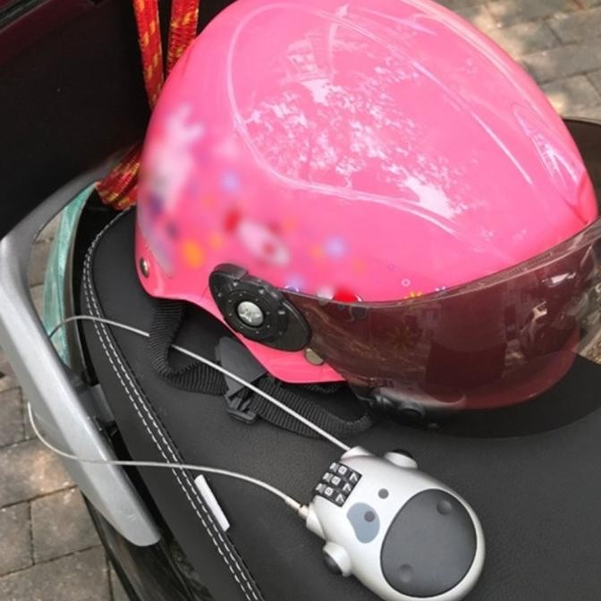 PNP - Gembok Helm gembok kawat gembok kabel tali baja Pengaman Sepeda Securi
