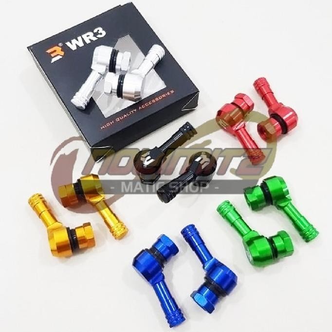NEW Pentil Ban Tubeless Bengkok WR3 CNC Universal NMAX XMAX PCX Ninja CBR