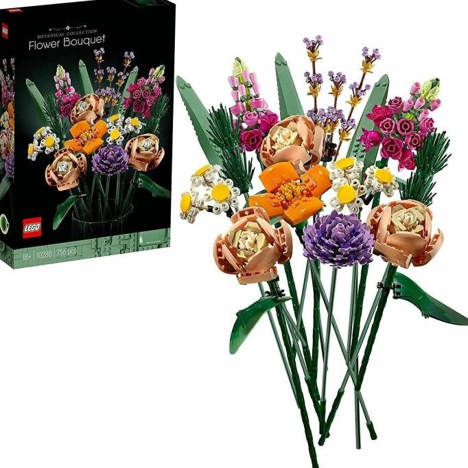 LEGO Creator-10280 Flower Bouquet Set Display Valentine Love Gift Rose