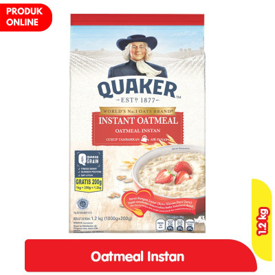 

Quaker Oatmeal Instan 1.2 kg