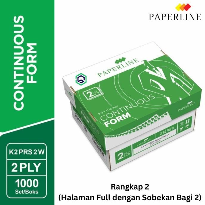 

TERMURAH - Continuous Form Kertas Komputer Paperline 9.5 x11 2 ply CF K2 PRS