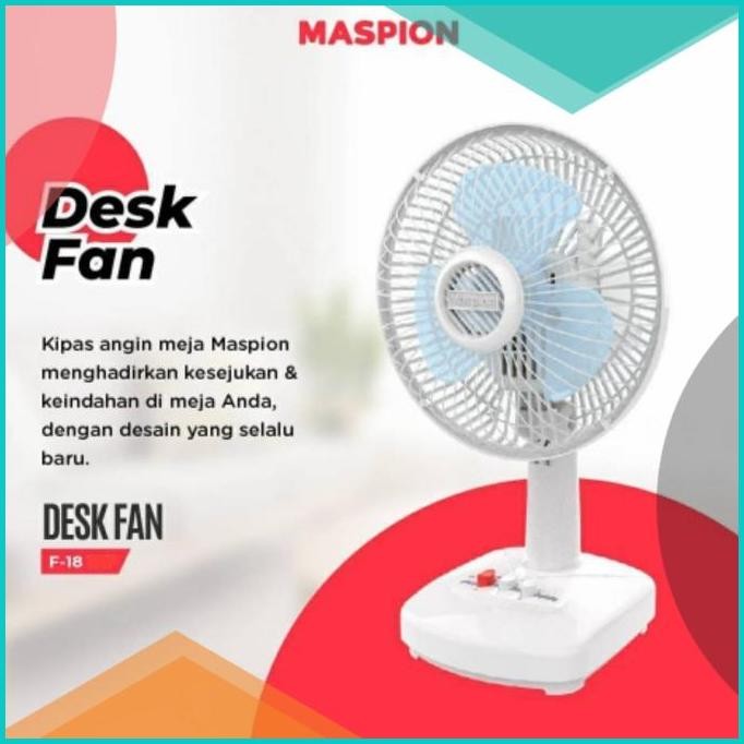 kipas angin meja Maspion tipe F18 ukuran kecil. original garansi resmi
