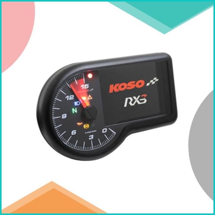 KOSO Digital LCD Meter RX3 TFT 07D35Z4 murah