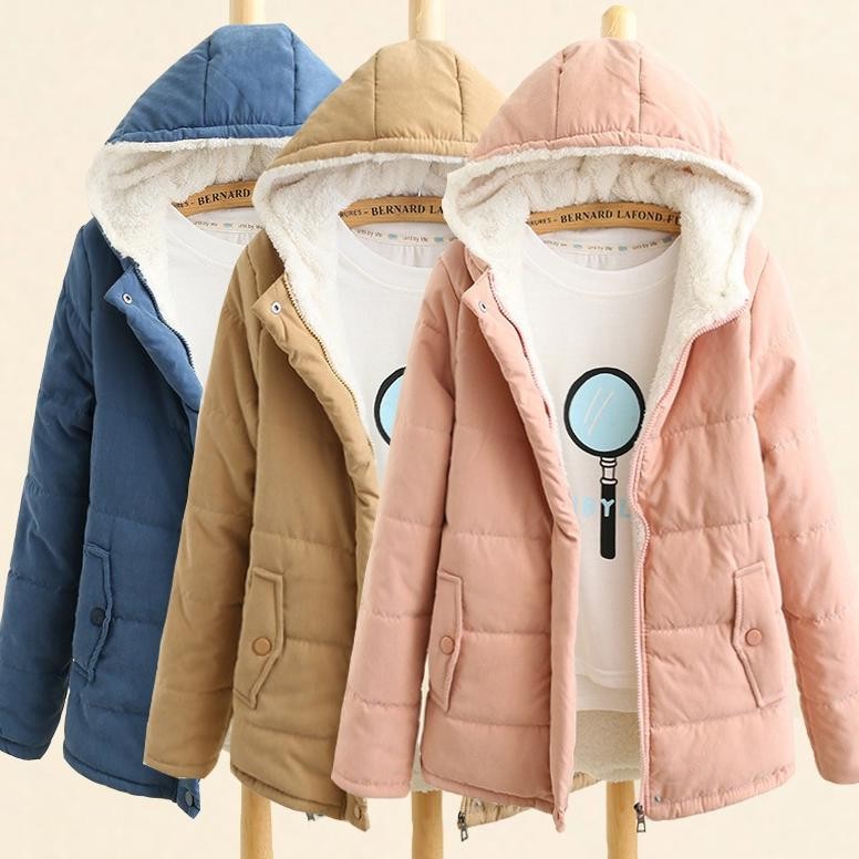 Jaket Winter Wanita Import Mantel Cewek Jaket Korea Terlaris