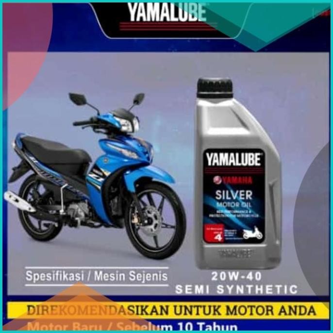 OLI MESIN MOTOR BEBEK , MATIC YAMALUBE SILVER ORI 800ml 0,8Liter 07D35