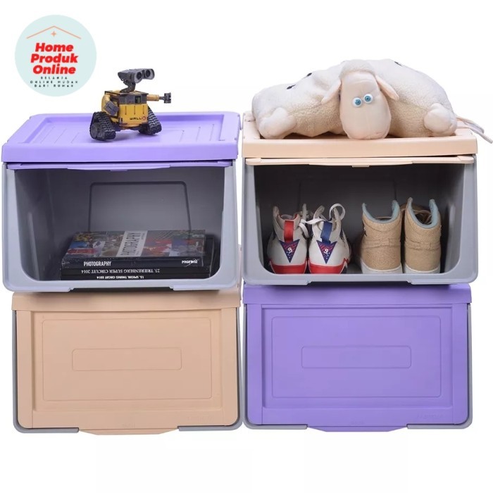 Lemari Lemari Plastik Susun/Lemari Lipat Kabinet Pakaian Tempat Penyimpanan - BOX BAJU plastik susun