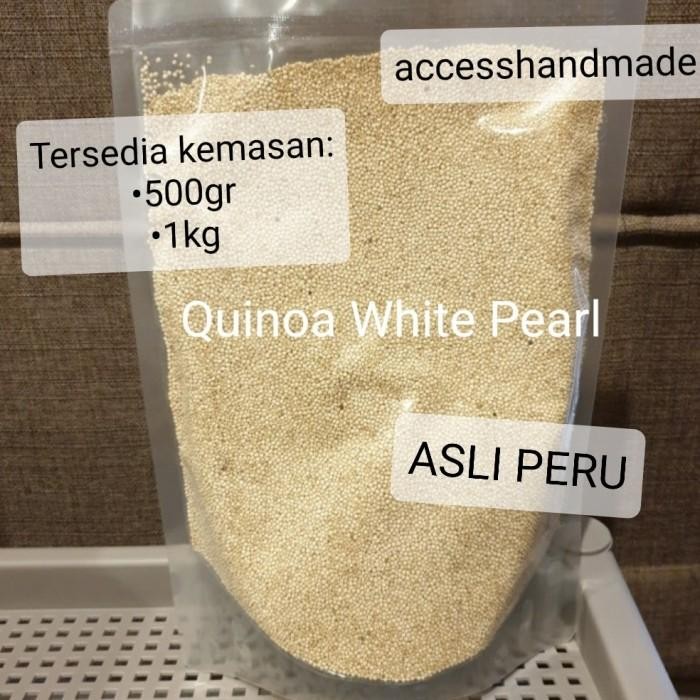 

Quinoa White Pearl Organic Peru 500Gr 1Kg Beras Sehat Kongbap Kinoa