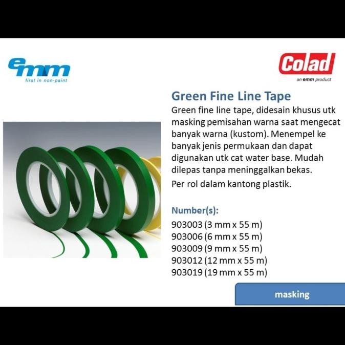 

Promo COLAD GREEN FINE LINE TAPE COD