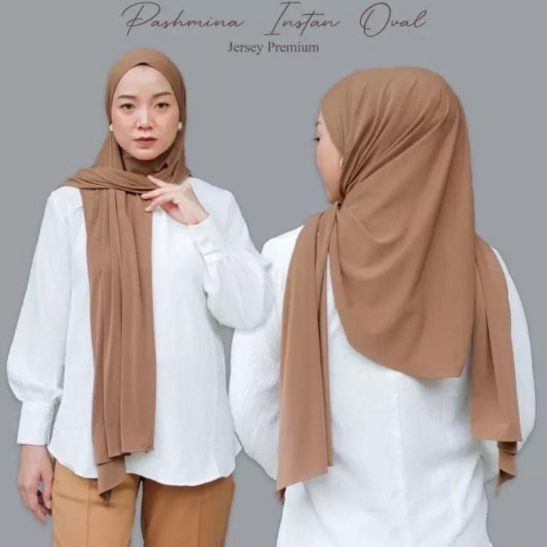 Pashmina Oval//Hijab Pashmina Oval Kaos Jersey//Pashmina Jersey