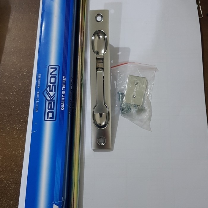 grendel tanam pintu baja & besi dekson flush bolt dekson