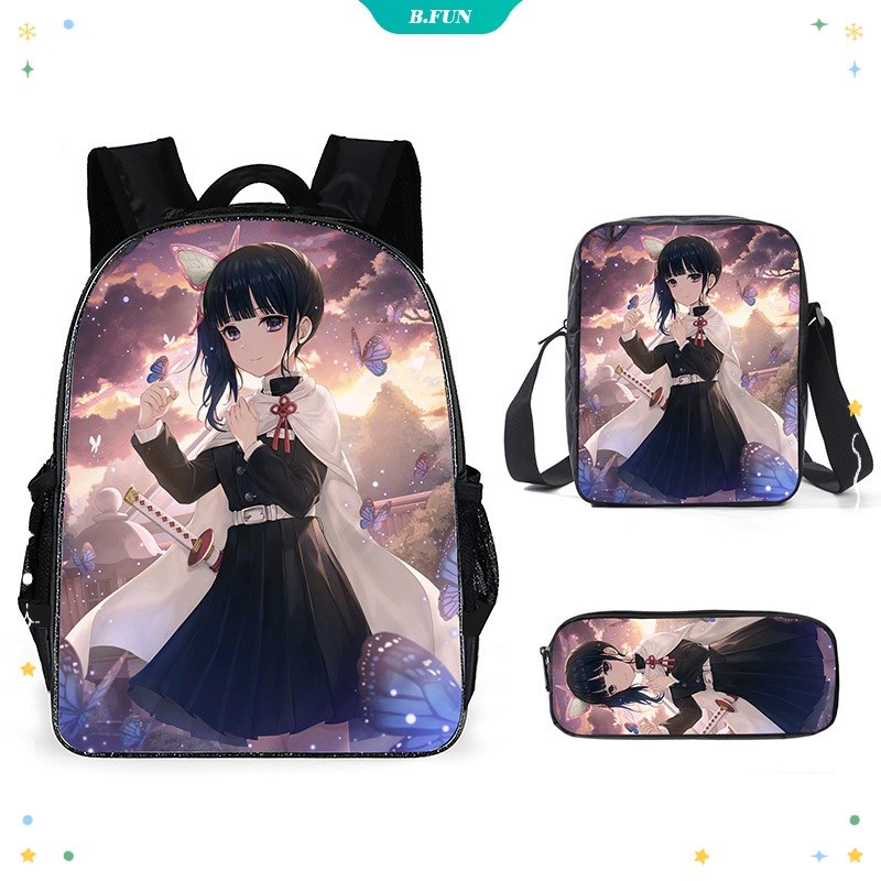 

Ransel Pelajar Anime Demon Slayer Tsuyuri Kanao Figur 3D Tas Sekolah Kartun Cetak Tas Kurir Tempat Pensil Tiga Potong Set [MENYENANGKAN] |364A1136|