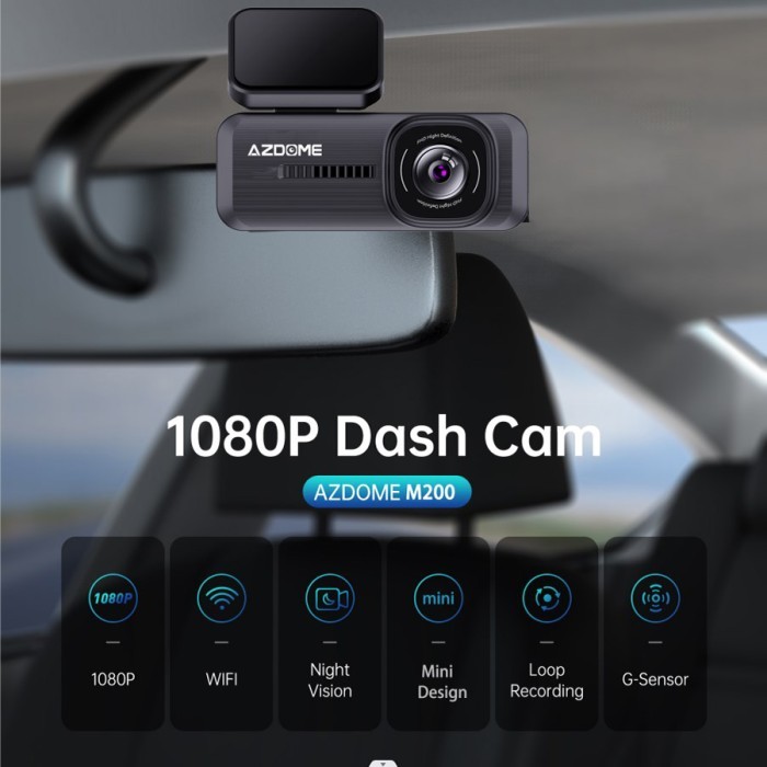 Terbaik Azdome M200 Full Hd Dashcam Car Camera Dash Cam Kamera Mobil