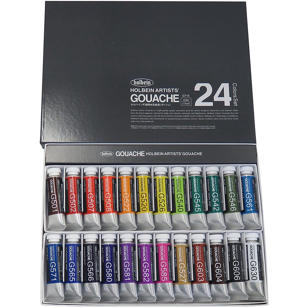 

Jepang Holbein Gouache Artist Grade Cat Air Opaque Set 12/18 Tabung 5ml dan Set 24 Tabung 15ml |sdLFQLQD|