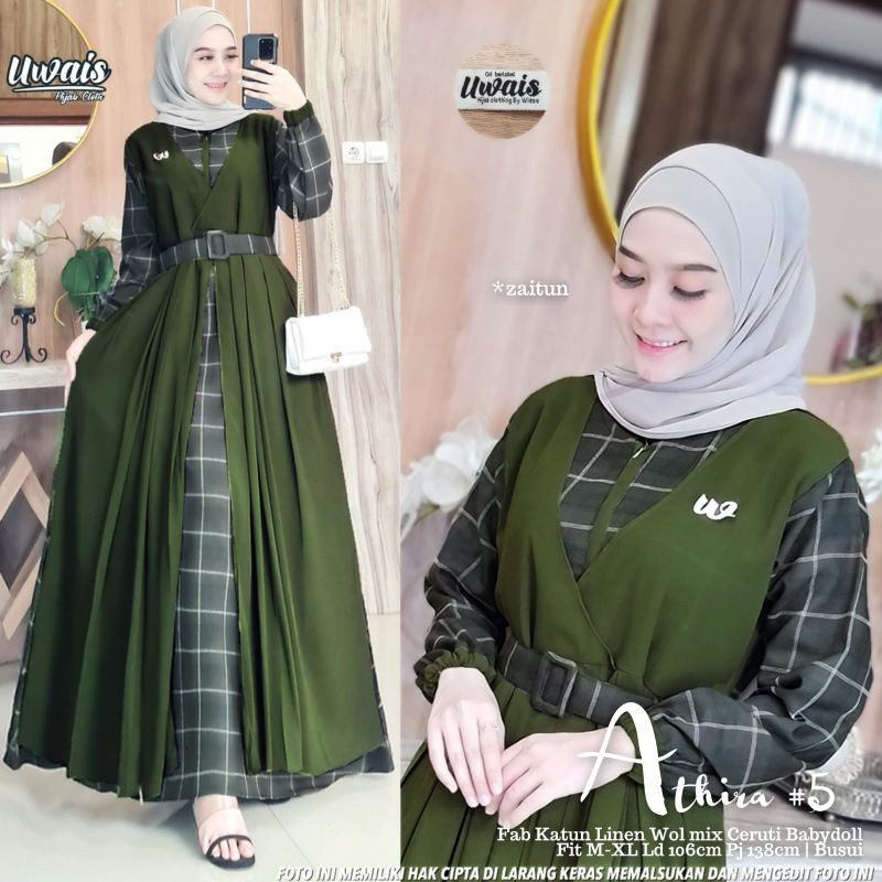 Ganis Remaja Hari Raya Gmis Wnta Mewah Cewek Gamis Polos Jumbo Idulfitri Bsju Muslimah Dress Muslim 
