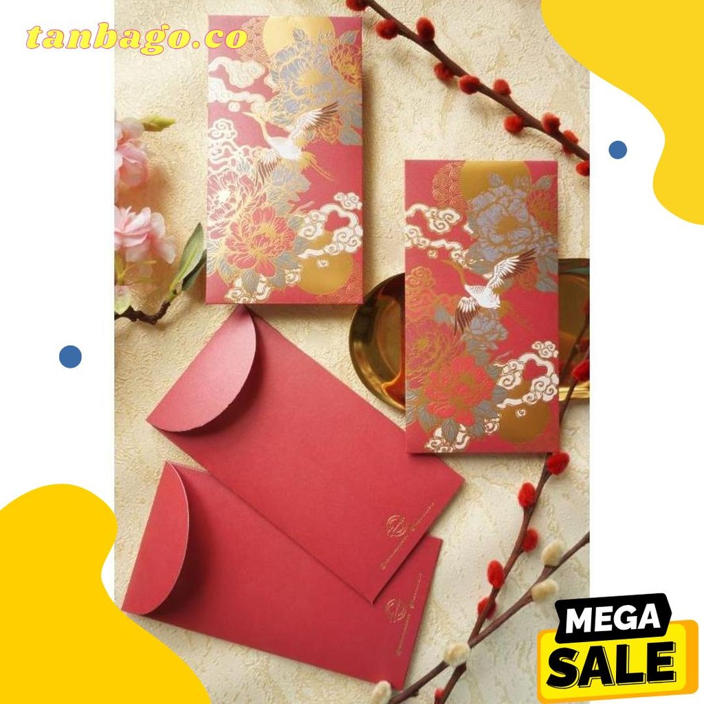 

Angpau Premier Design Bangau Full Foil Emas (Murmer)