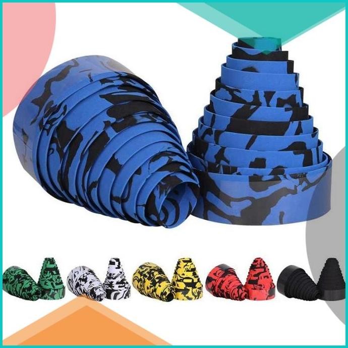 Bar Tape Sepeda Balap karet atau Pita Pembungkus Stang/ Handlebar 2pcs