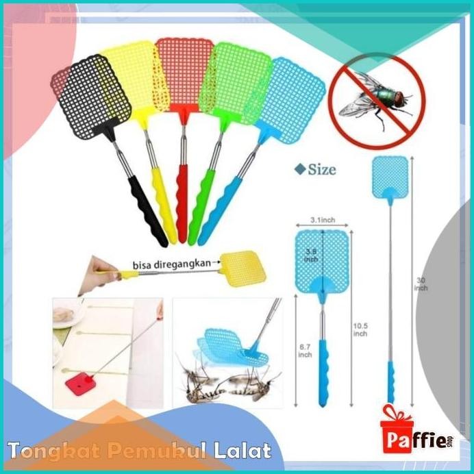Tongkat Pemukul Lalat Teleskopik Bisa Ditarik Panjang Alat Serangga On