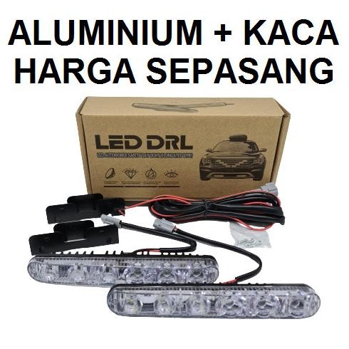 ORI - LAMPU LED DRL MODEL FORTUNER 6 TITIK MATA TEMBAK SOROT MOBIL MOTOR